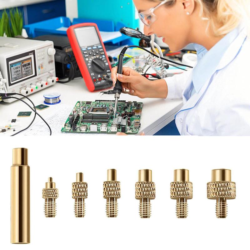 Heat Insert Nut Iron Tip M2-M8 Brass Hot Melt Nut Heat Insertion Tool For Plastic 3D Printer Heat Set Insert Soldering Iron Tips
