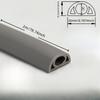 1pc  2m/78.74inch Floor Cord Cover Self-Adhesive Cord Protector Extension Wiring Duct Protector Electric Wire Slot Cable Conceal