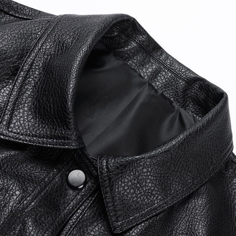 Spring & Autumn Women's Short Leather Jacket – Stylish Motorcycle Outerwear