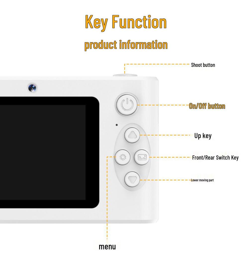 Butterfly Portable Mini HD Camera for Entry-Level Students and Kids