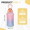 41 Oz Plastic Leak-Proof Sports Water Bottle with Wide Mouth & Carry Handle for Gym Camping Cycling Travel Cold Drinks