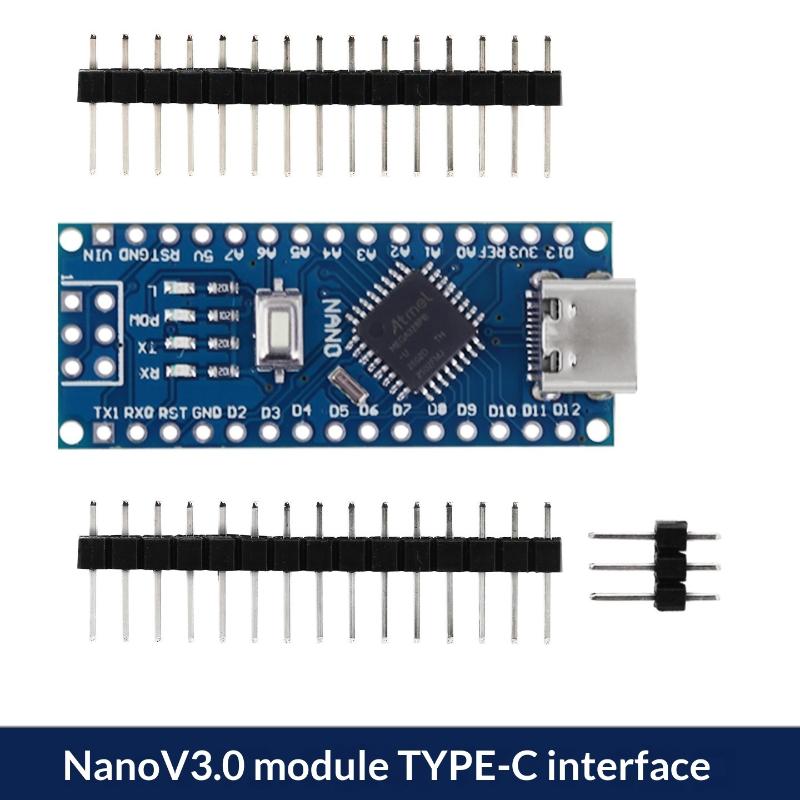 Mini / Typ-C / Micro-USB Nano 3.0 Mit dem Bootloader Kompatibler Nano-Controller Für Ch340 USB-Treiber 16MHz Atmega328P