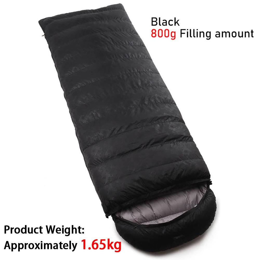 Outdoor Down Sleeping Bag 210cm * 80cm Single Person Thick and Warm Camping Sleeping Bag Can Be Spliced Sleeping Bag