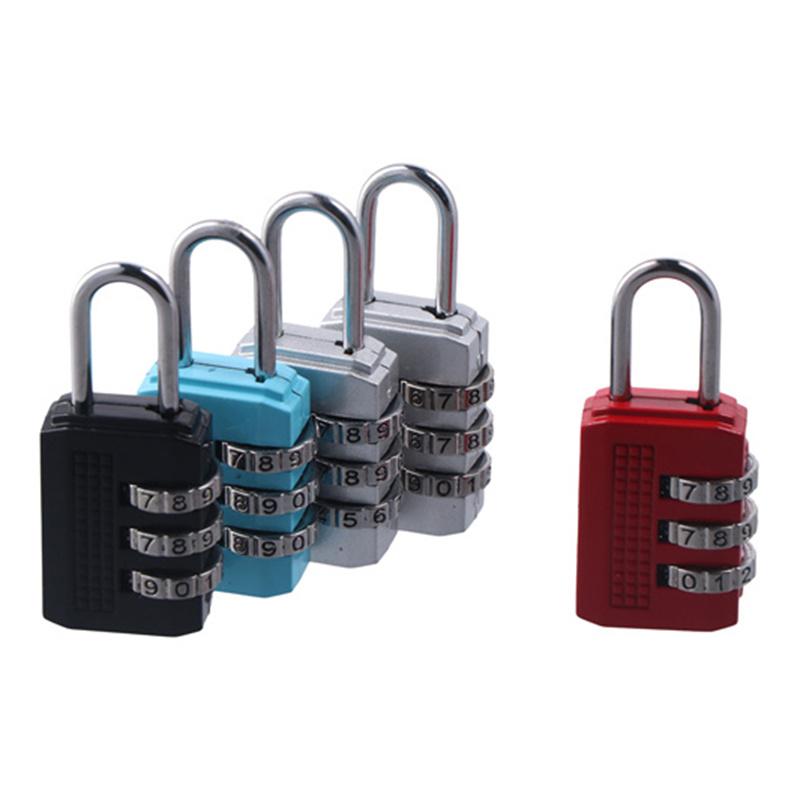 Nice 3 Digit Dial Combination Code Number Lock Padlock For Luggage Zipper Bag Backpack Handbag Suitcase Drawer Durable Locks