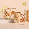 Butter Bear Keychain Ornament – Cute Couple's Backpack & Car Charm