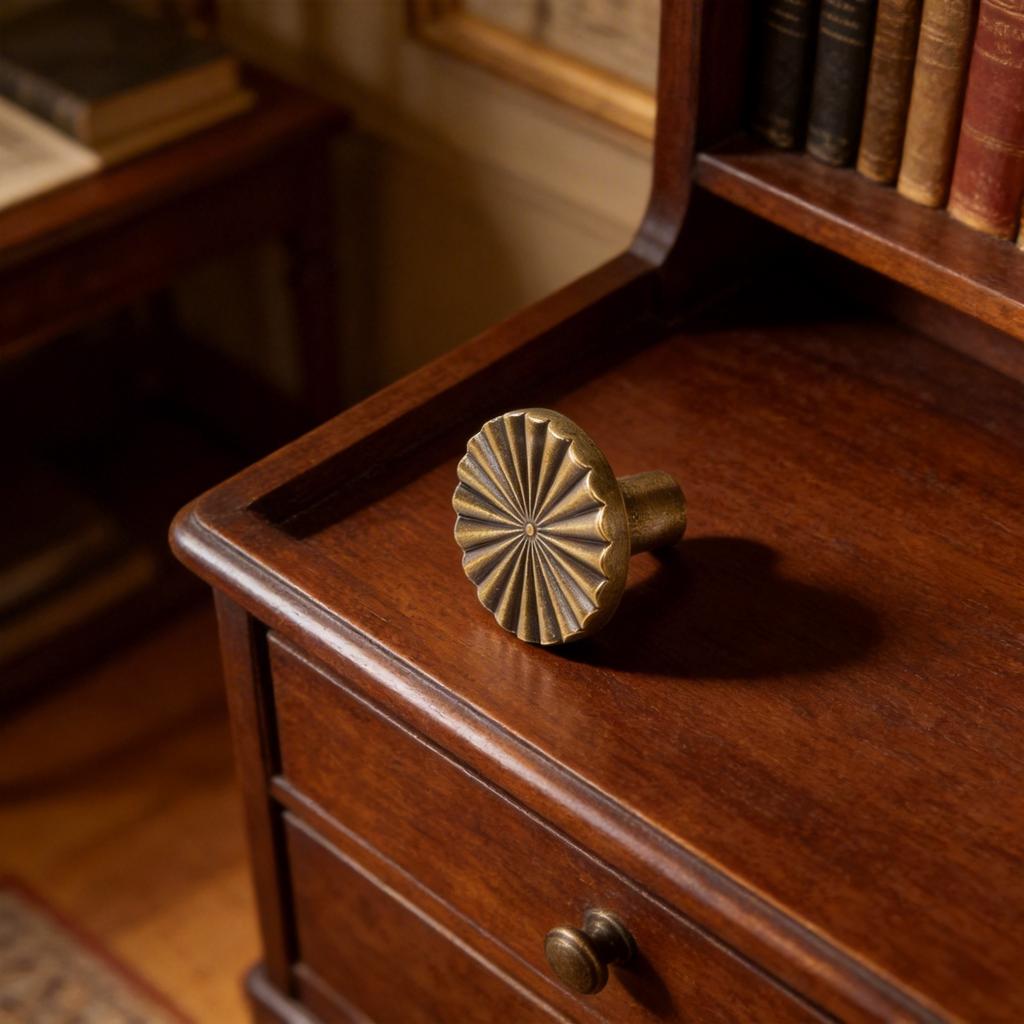 Furniture Makeover Antique Brass Cabinet Knobs Drawer Pulls Zinc Alloy Construction Rounded Grip Design For Kitchen Drawers