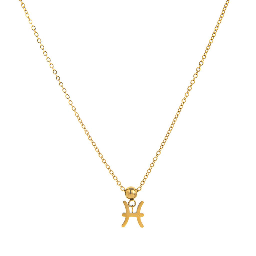 Stainless Steel 12 Constellation Pendant 12 Constellation Symbol Pendant Necklace Bracelet Furnace Vacuum Plating Color Retention