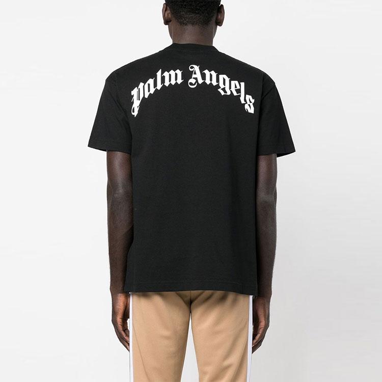 Palm Angels Bär Klassisches T-Shirt Schwarz/Braun Herren Oberteile PMAA001C99JER0141060