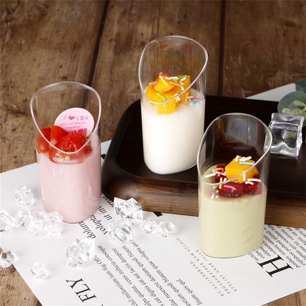 10/20 stk DIY gjennomsiktig festrekvisita Mousses Dessertkopp Engangs cupcakekopper Konditorverktøy