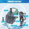 7W 600L/H Submersible Water Pump Mini Fountain Pump Ultra Quiet Water Pump for Aquarium Fish Tank
