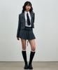 Alikim Scarlet Pleats Skirt Pants / Charcoal