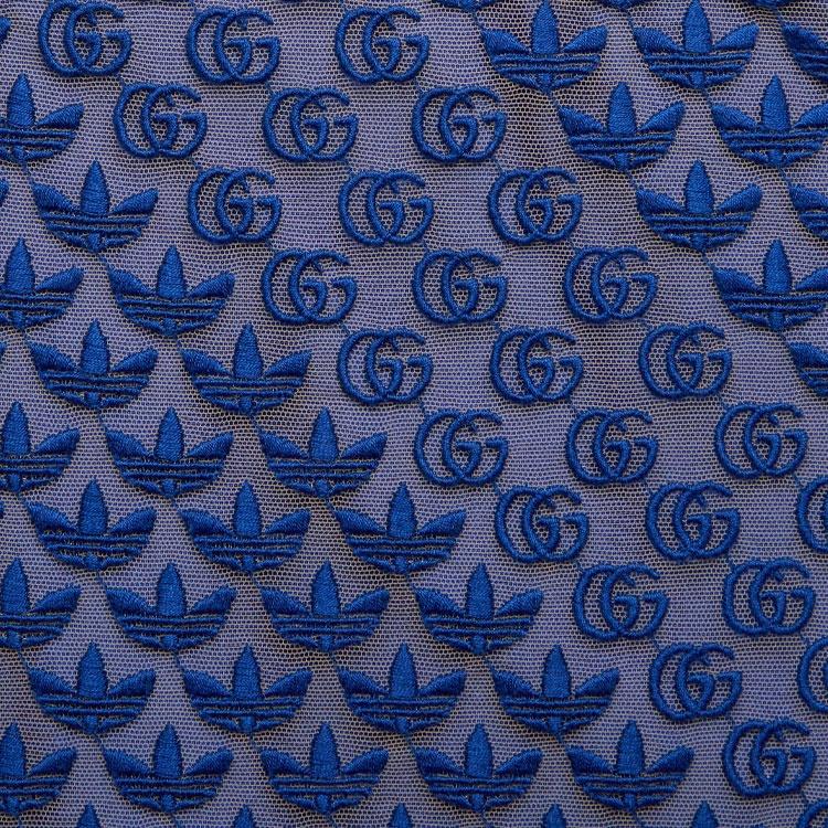 GUCCI x Adidas Originals SS22 Collaboration Casual Long Skirt Women's Blue 693449-XJECA-4697