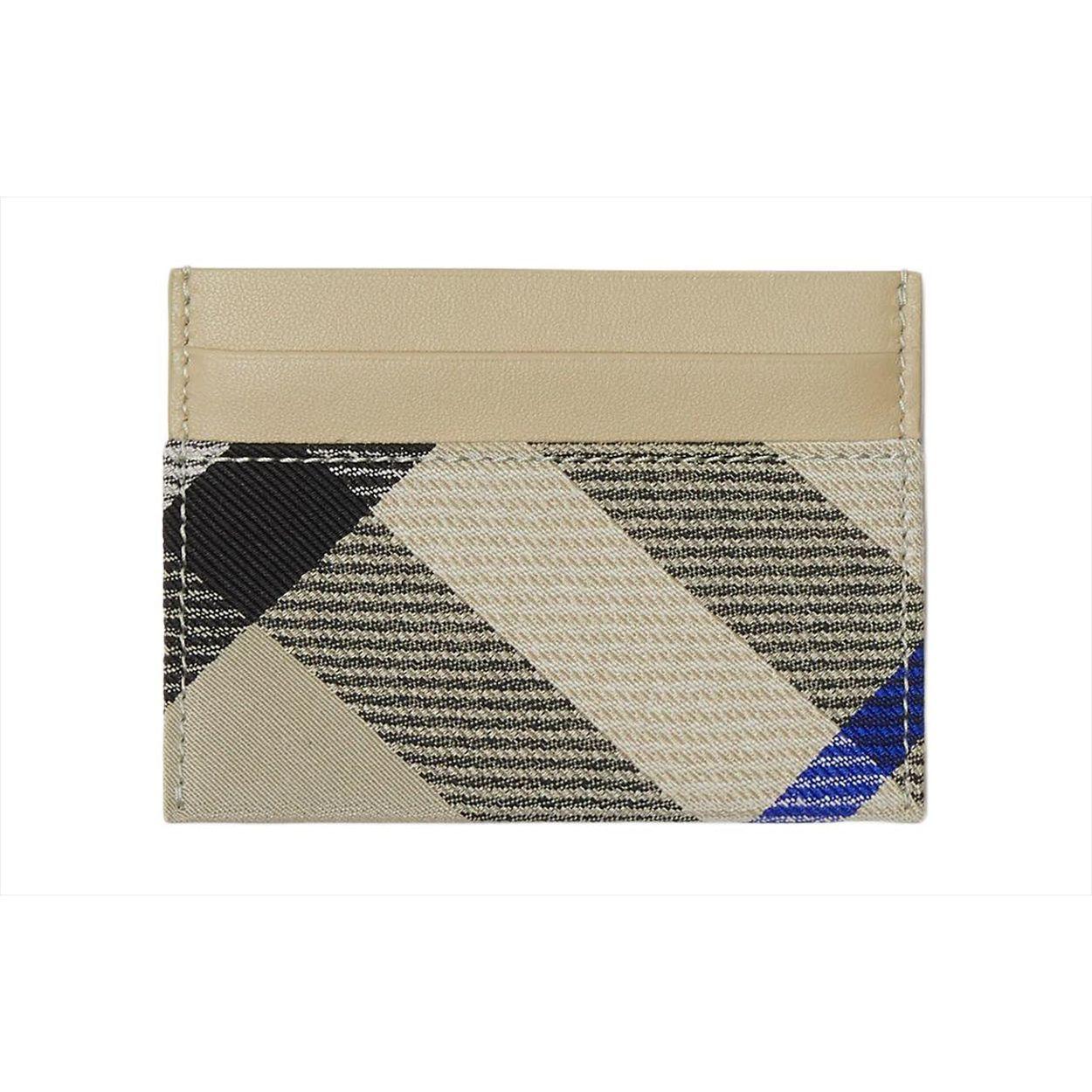 

Burberry Decorative Jacquard Fine Twill Check Smooth Leather Cotton Blend Card Holder Women Accessories Moss-Green 80859851 Basic Set (Bag+Dust Bag)