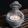 Halloweens Silicone Candle Mould With Witch Skull and Wizard Robe Designs for Crafting and Home Decoration