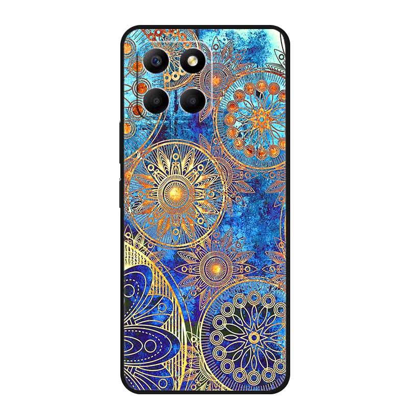 Etui For Honor X6a Zwierzęta TPU Silikon Miękki Tylny Pokrowiec na Telefon dla Huawei Honor X6a HonorX6A 2023 Ochronny Wilk Czarny Fajny Capa