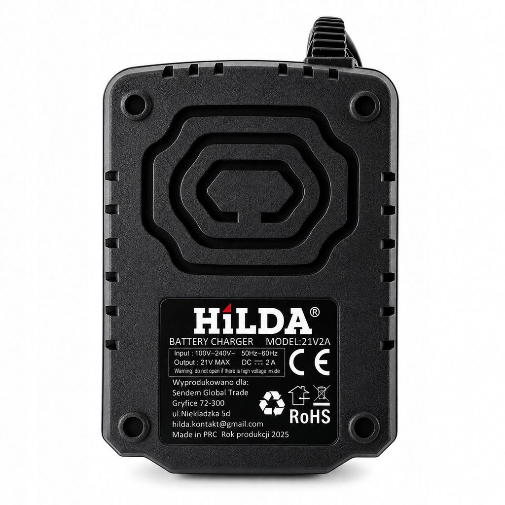 Szybka Ładowarka Piły Sekatora Wiertarki Fast Charger Hilda 21V 2A 42W Led