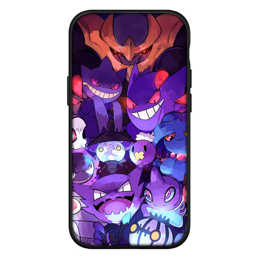 

Чехол для iPhone 17 16 15 Xiaomi Poco Redmi Note 14 13 12 11 Pro Max Samsung Galaxy S25 S24 S23 OPPO Huawei GO Gengar Pokemon Pikachu Милый чехол для телефона for Samsung Galaxy S20 Fe