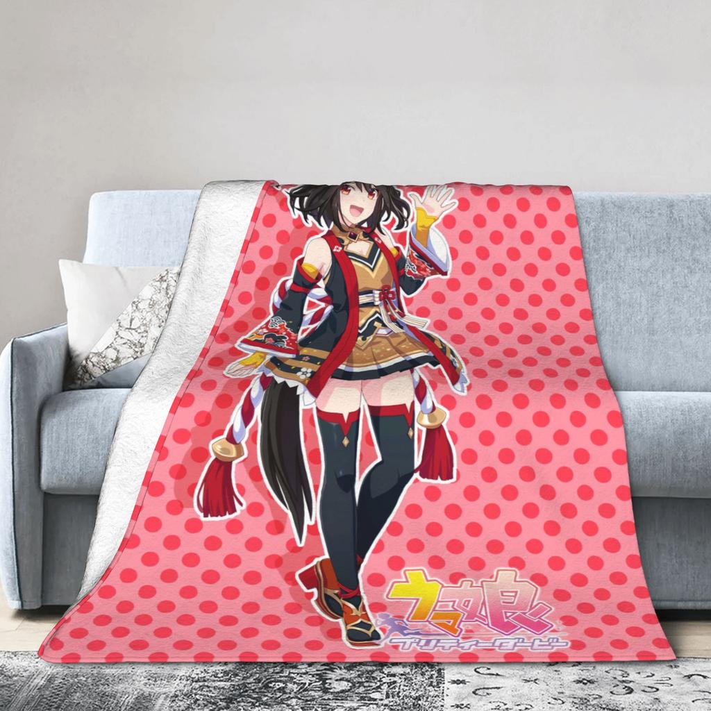Nakayama Festa UmaMusume Pretty Derby Blankets Quality Soft Warm Throw Blanket Winter Girls Boys Home Decor Print Bedspread