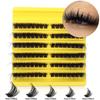 D Song Single Cluster False Eyelash Extension Set, Japanese And Korean Diy Segmented Natural Thick Hair Portable
