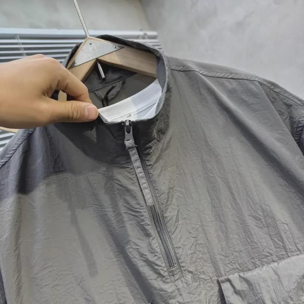 Men's Youth Trendy Five-Point Sleeve Shirt - Spring Literary Style