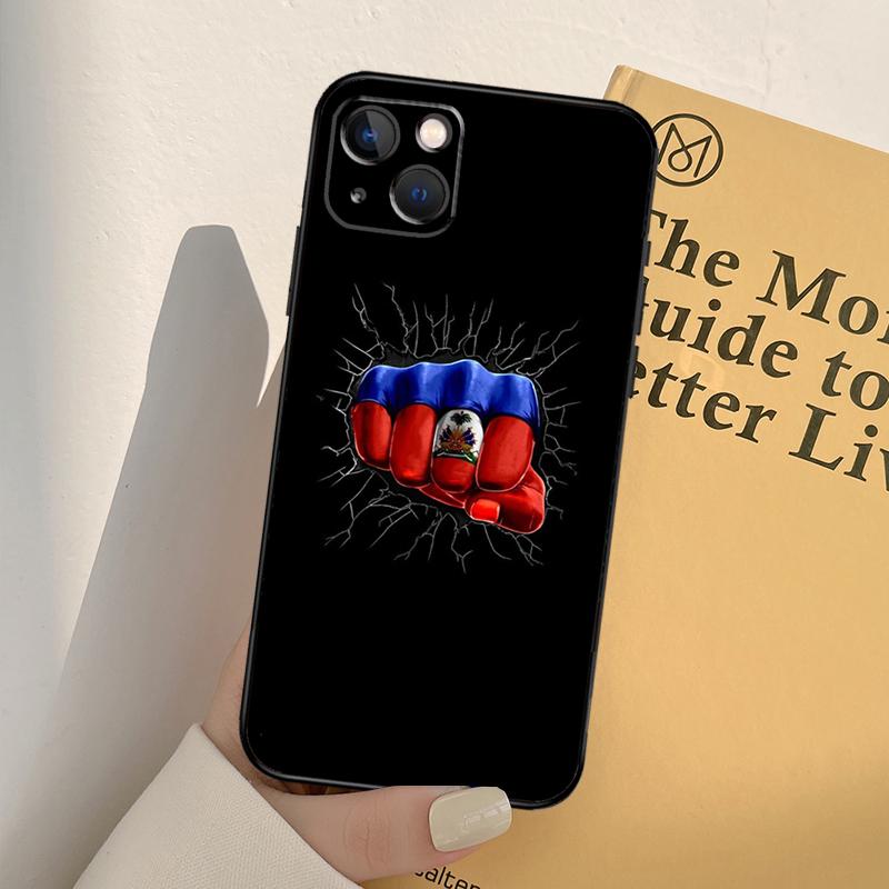 

Haiti Haitian Flag Phone Case For iPhone 16 15 14 11 12 13 Pro Max 12 13 mini XR 16e 15 16 Plus Full Cover iPhone 15