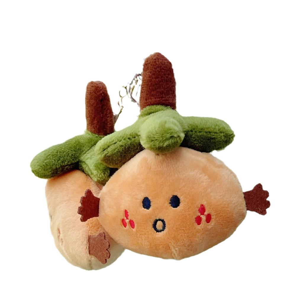 Lucky Orange Plush Keychain - Cute & Funny Bag Accessory Toy Gift