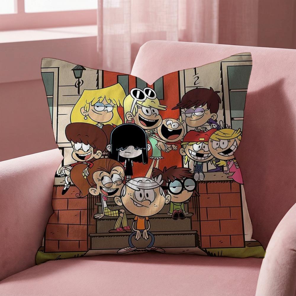 Potah na polštář L-Loud House Víceúčelový potah na polštář pro domácnost a auto - Oboustranný, měkký a odolný pro každodenní použití