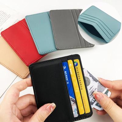 Portacarte Unisex Multicolore con Cuciture in Ecopelle PU Spot Transfrontaliero ad Alta Capacità