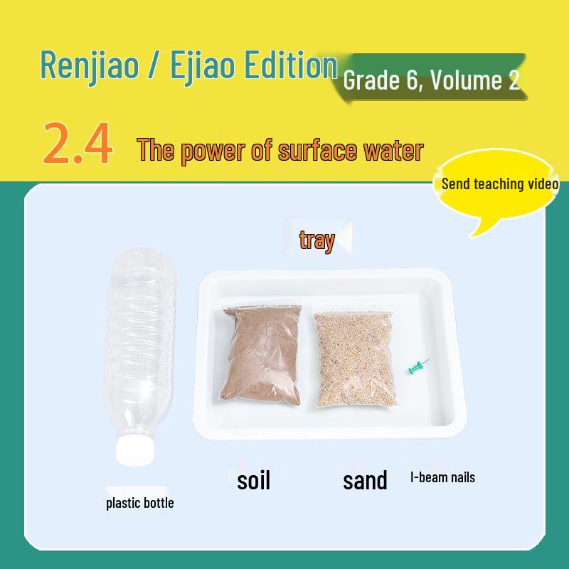 Renjiao Ejiao 6th Grade Science Experiment Kit: Surface Water Flow Power