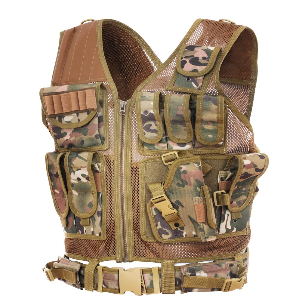 Breathable Vest Multi-functional Breathable Vest Outdoor Quick Disassembly CS Field Protections Vest Training Equipment