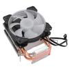 CPU Air Cooler 90mm 48cfm 1800PRM 2 Copper Heat Pipes RGB Lighting Computer CPU Cooling Fans for Intel LGA115X for AMD