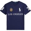 Polo Classic Fit Pique Knit American Badge T-Shirt Men Tops 710977449-001