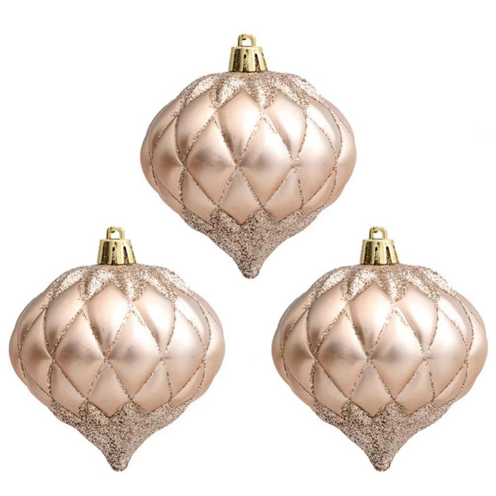 

Блестящие Рождественские Шары Украшение Пластиковый Расписной Нитяной Шар Рождественский Шар Подвеска Декоративный Реквизит шампанского