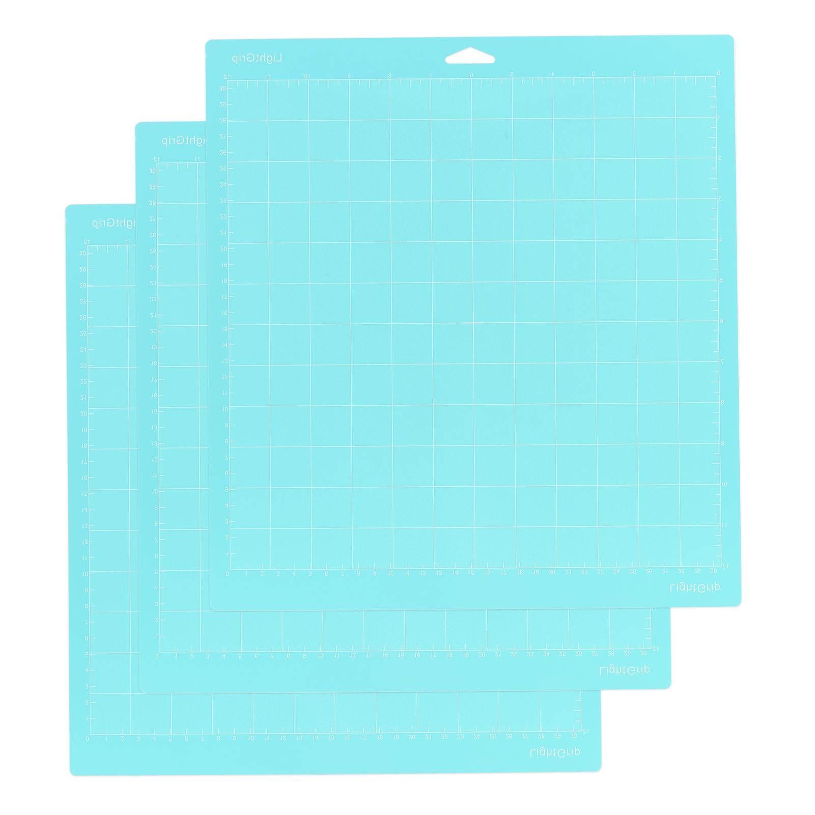 4PCS 4.5*6.5 Pouces Tapis de Coupe de Rechange Adhésif Antidérapant Quadrillé Tapis de Coupe Compatibles avec Silhouette Cameo BL-1 white