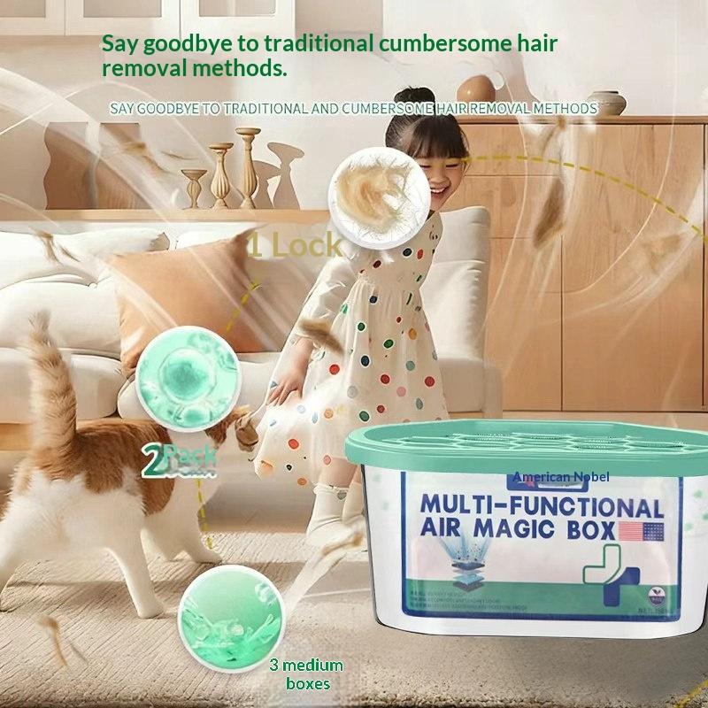 1/5Pcs Multi Functional Indoor Airs Purification Dust Removal Magics Box Strong Suction Dust Remover Airs Magics Box