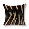 Decorative Throw Pillows Cases Leopard Wood Grain Sofa Cushion Covers Car Home Pillowcase Living Room Decoration