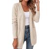 Women's V-Neck Cardigan, Solid Color, Loose Fit for Fall and Winter