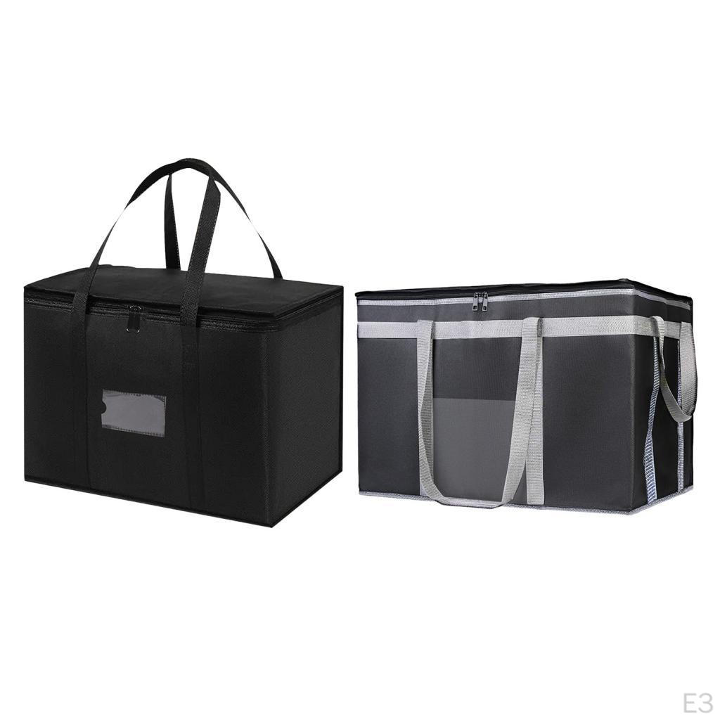 Food Insulated Bag with Handles Picnic Carry for Travel Office