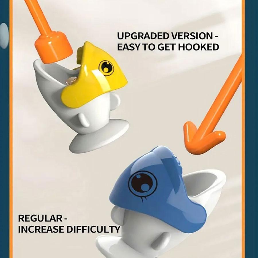 Magnetic Fishing Toy for Kids, Educational Early Learning Game, Parent-Child Interactive Fishing Board with Magnetic Rod for Boys and Girls (Green)