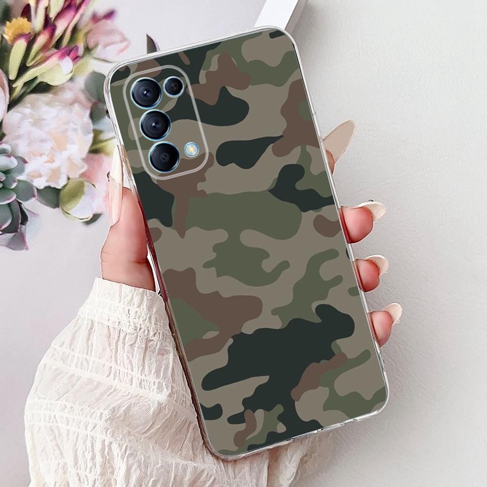 For Oppo Reno5 5G Case Stylish Flower Butterfly Soft Silicone Case For Oppo Reno5 Reno 5 K 5K Cases CPH2145 Cover Coque Bumper