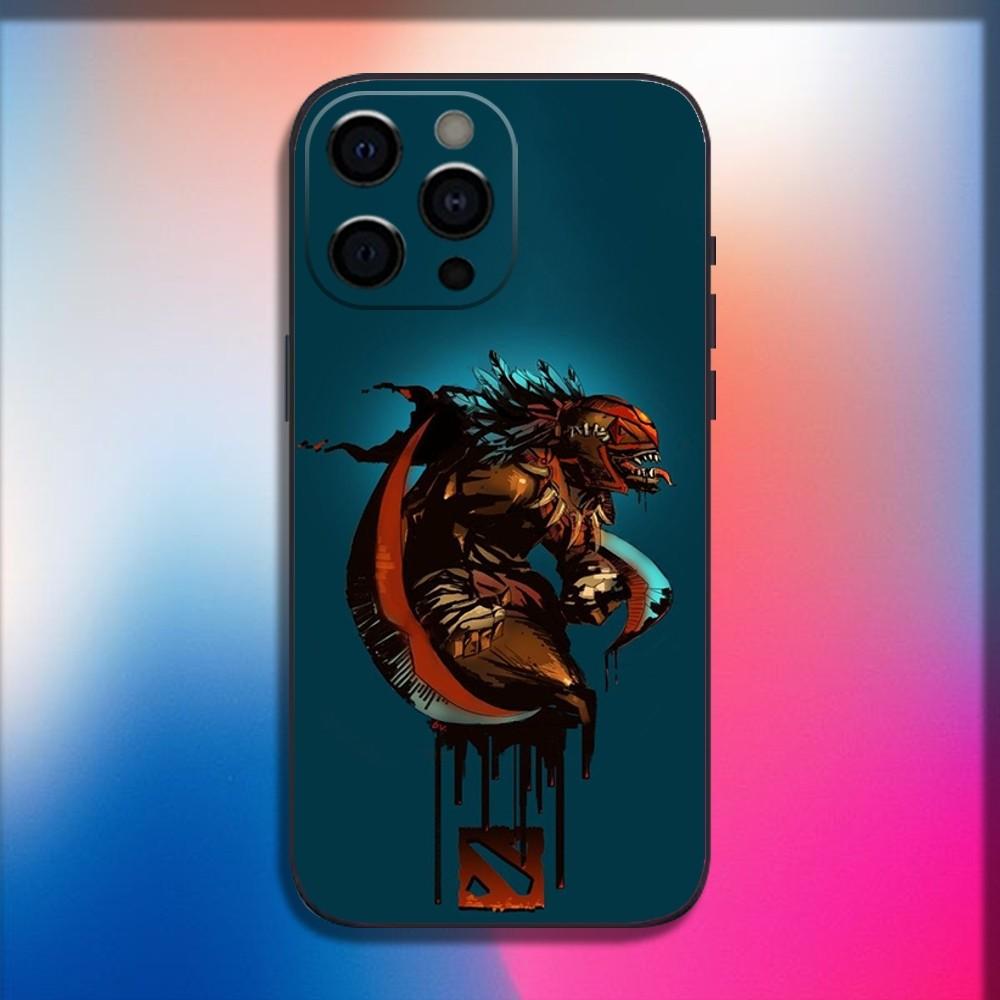 D-Dota 2 Cool Game Phone Case For iPhone 16,15,14,13,12,11,Pro,X,XS,Max,XR,Plus,Mini Soft Black Cover