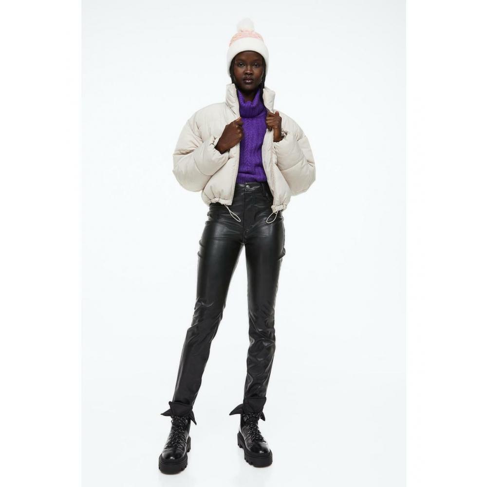 

Джинсы HM Skinny с высокой талией, черные 1025457017