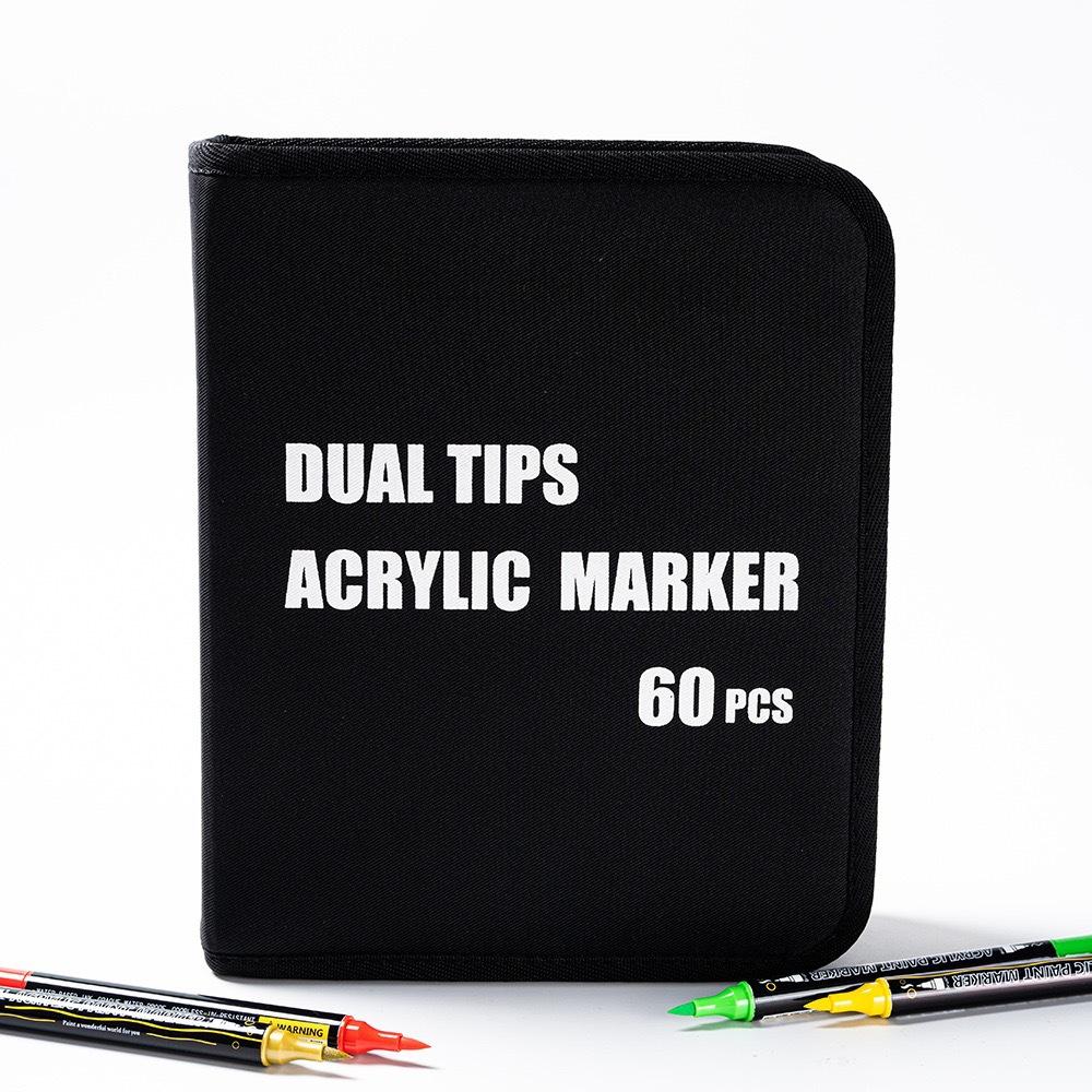60 Colors 72 Colors Acrylic Water-based Soft Head Acrylic Marker Marker DIY Graffiti Watercolor Pen