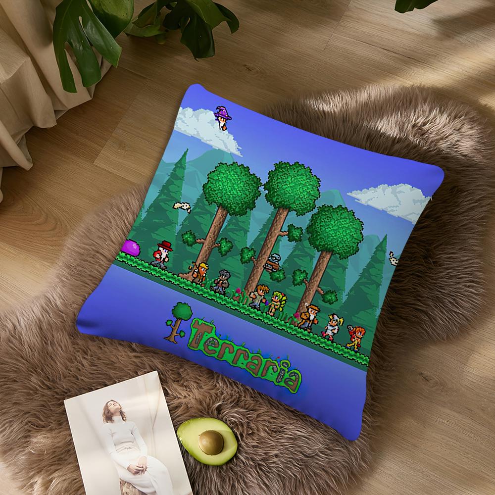 Spiel T-Terraria Kissenbezug Wohnzimmer Zuhause Sofa Büro Geschäft Abdeckung Druck Komfort Dekoration Nordische Schlichtheit