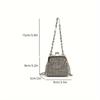 Trendy Mini Rhinestone Kiss Lock Crossbody Bag For Girls Cute Punk Evening Shoulder Purse With Detachable Metal Chain Strap Ideal For Parties Outings