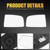 Front RH LH Mirror Heated Glass For Mercedes-Benz 2010-2018 2500 Sprinter 3500