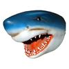 Simulation Half Shark Garden Statue Realistic Crocodile Resin Figurine Animal Sculpture Indoor Outdoor Home Office Desktop Decoration Ornament