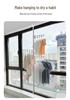Indoor Retractable Floor-to-Ceiling Clothes Rack for Bedroom and Balcony
