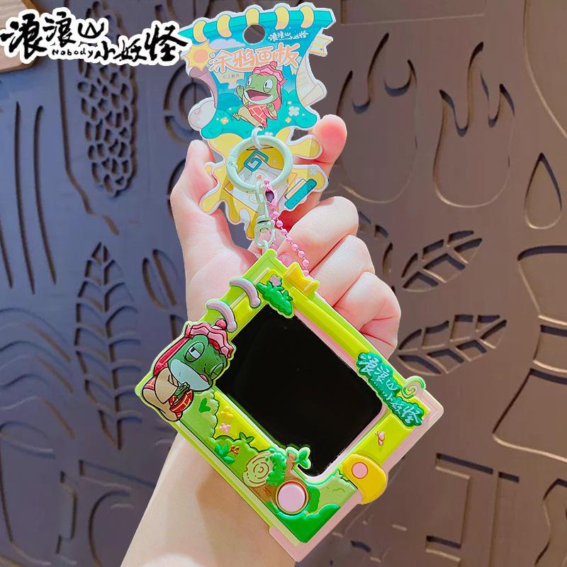 Cartoon Langlang Mountain Little Monster Drawing Board Series Keychain Cute Bag Car Key Chain Gift Pendant