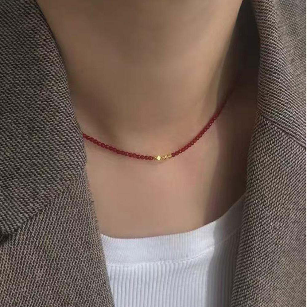 Shijia Pearl Necklace Women's Niche Light Luxury Design High-end Temperament Collarbone Chain Neck Chain Sweater Chain Bead Chain